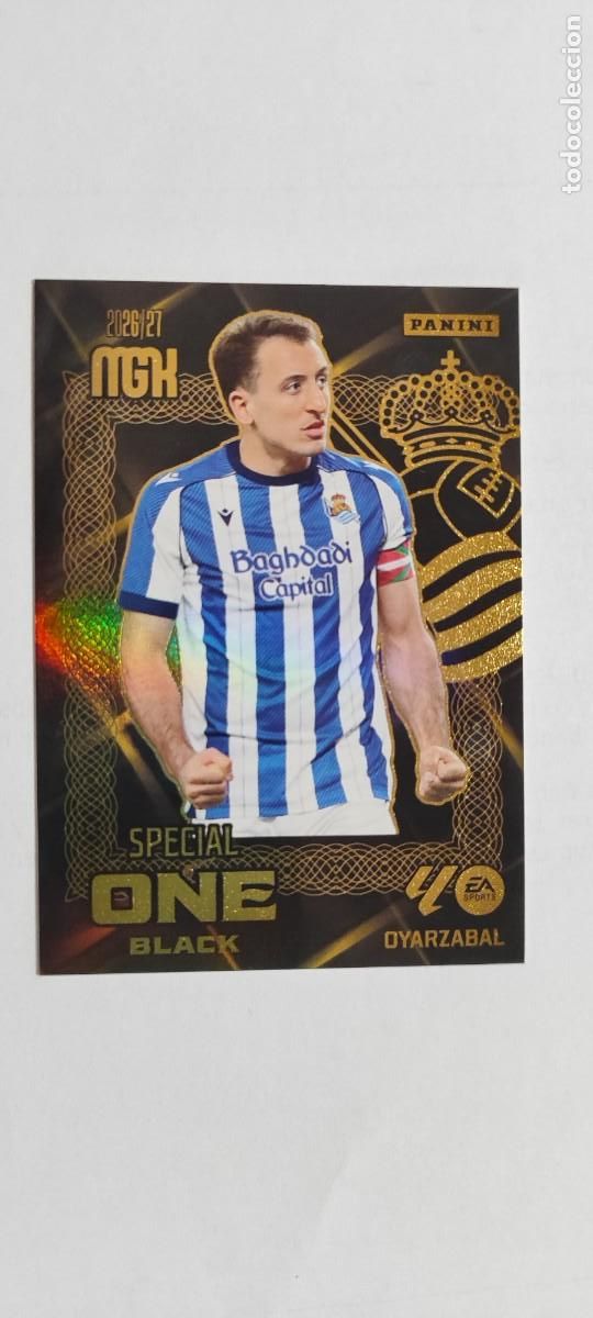 Cromos de f&uacute;tbol: MEGACARCKS 26/27 CARD SPECIAL ONE BLACK OYARZABAL REAL SOCIEDAD # PANINI