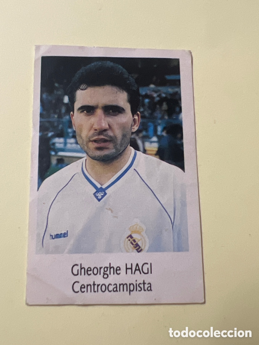 Cromos de f&uacute;tbol: C5205. N&ordm; 129 HAGI - REAL MADRID - CROMO LIGA F&Uacute;TBOL 91 92 BIMBO TIGRETON BONY BIMBOCAO 1991-1992