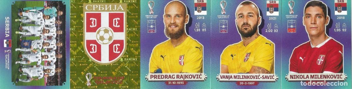 Cromos de f&uacute;tbol: Lote 20 Cromos Mundial FIFA World Cup Qatar 2022 - Selecci&oacute;n Serbia - Team set - Panini
