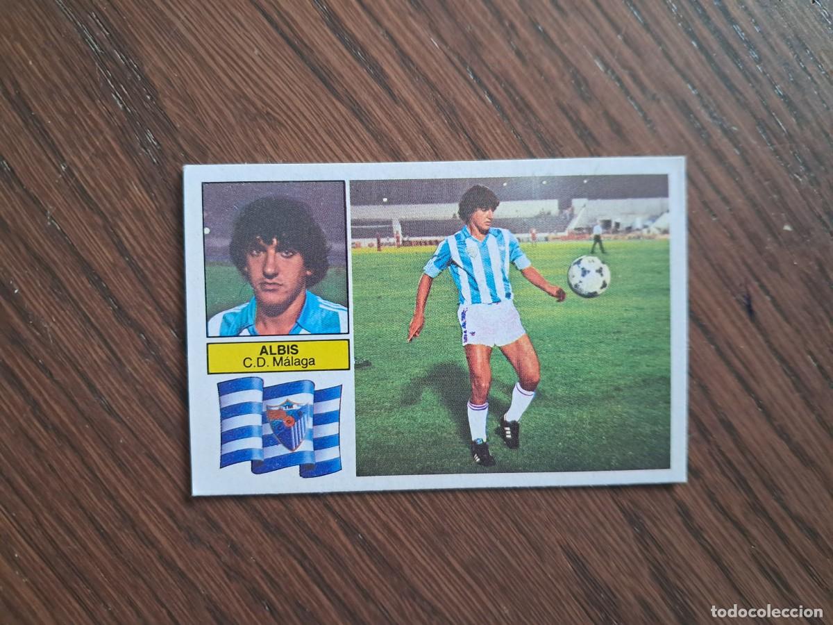 Fu&szlig;ball-Sticker: cromo de futbol, edic. Este, liga 82-83, Albis, C.D. M&aacute;laga, Coloca ..... sin pegar.