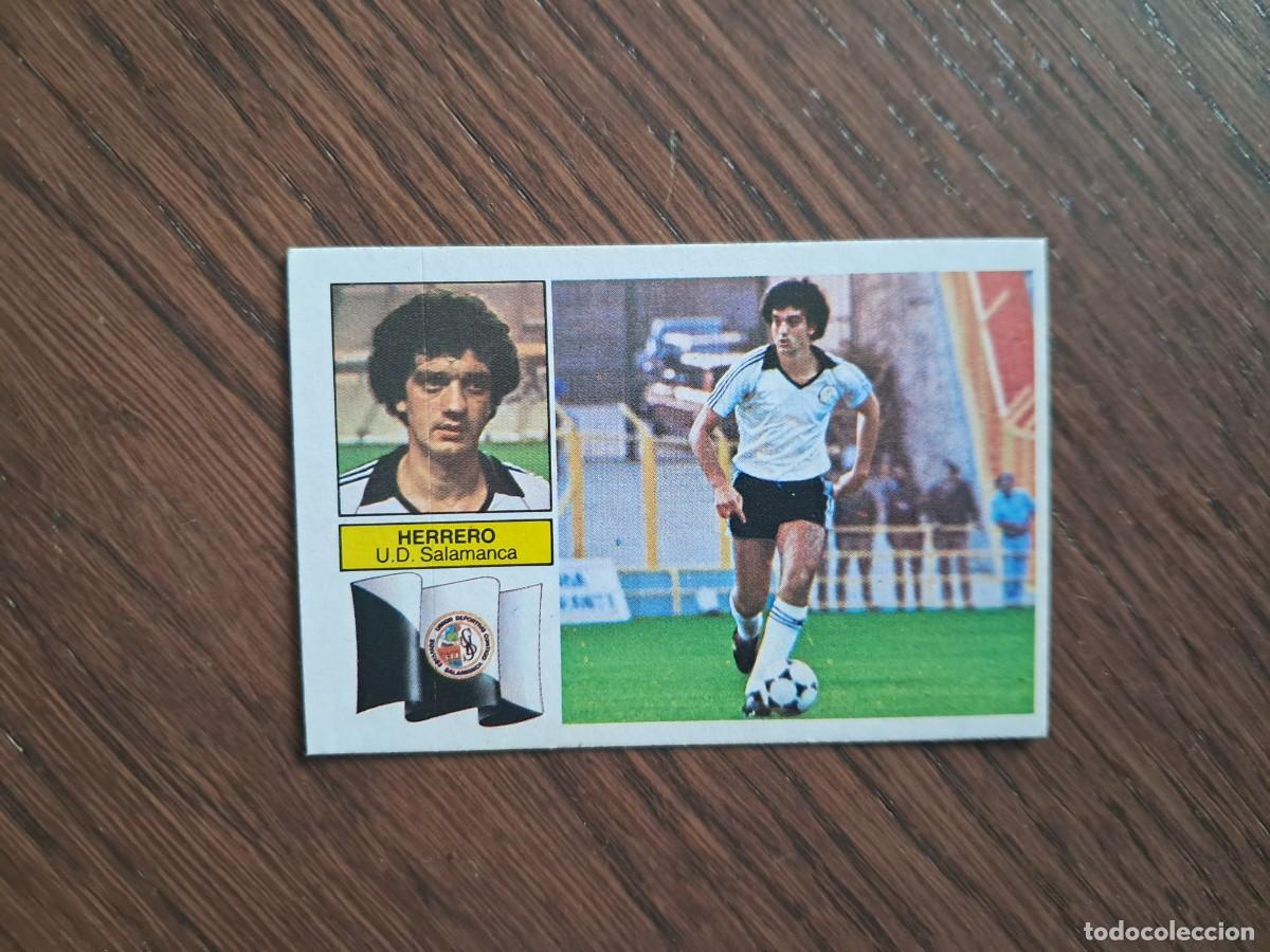 Cromos de f&uacute;tbol: cromo de futbol, edic. Este, liga 82-83, Herrero, U.D. Salamanca. coloca.... sin pegar.