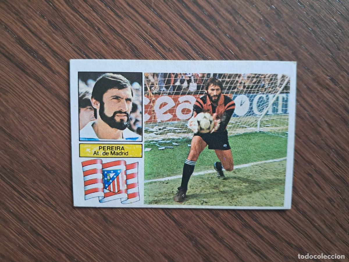 Cromos de f&uacute;tbol: cromo de futbol, edic. Este, liga 82-83, Pereira, At. de Madrid. coloca.... sin pegar.
