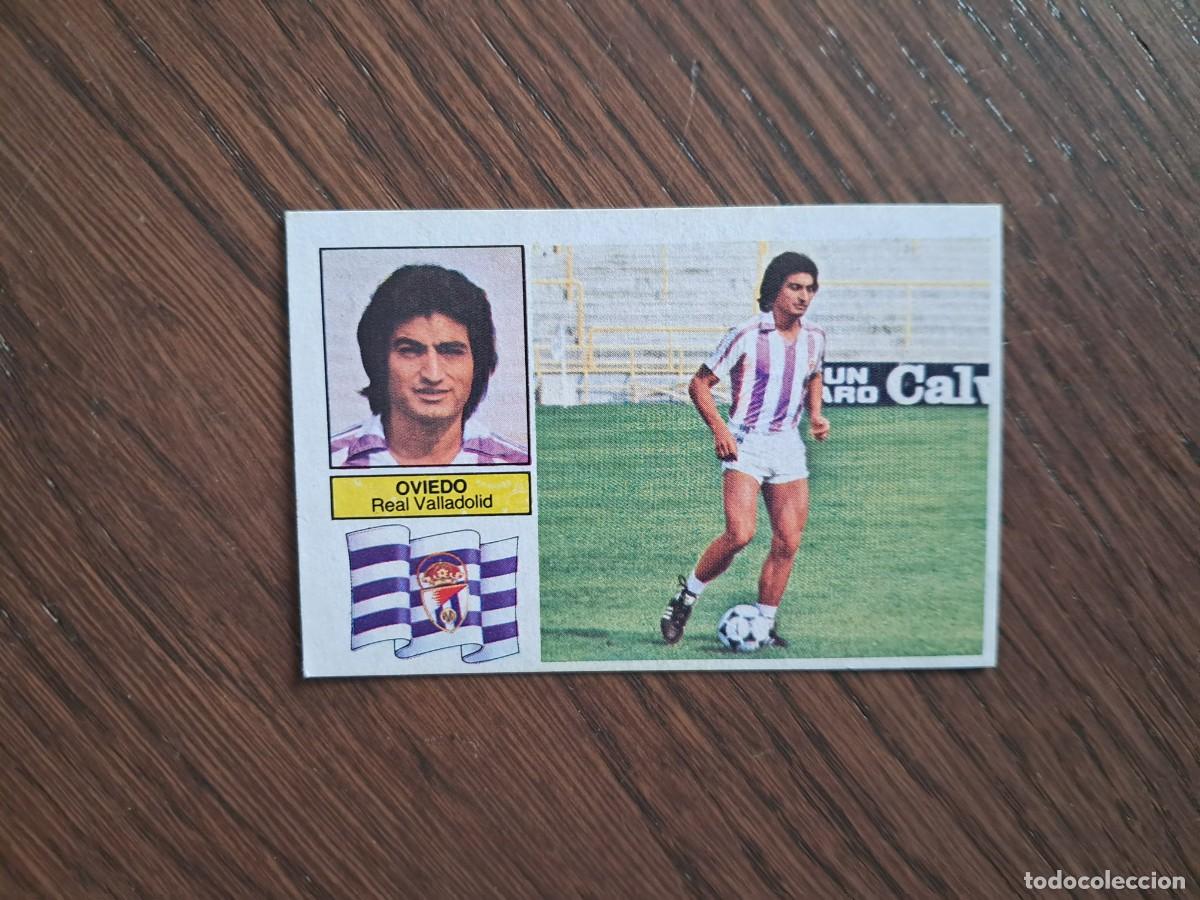 Cromos de f&uacute;tbol: cromo de futbol, edic. Este, liga 82-83, Oviedo, Real Valladolid. coloca.... sin pegar.