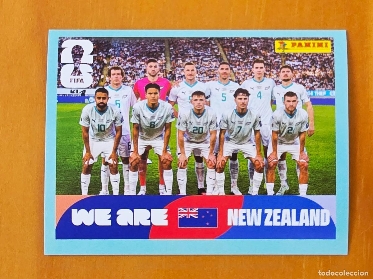 Cromos de f&uacute;tbol: NZL 13 Alineaci&oacute;n equipo plantilla, Nueva Zelanda, Panini FIFA World Cup Mundial 2026 Sticker