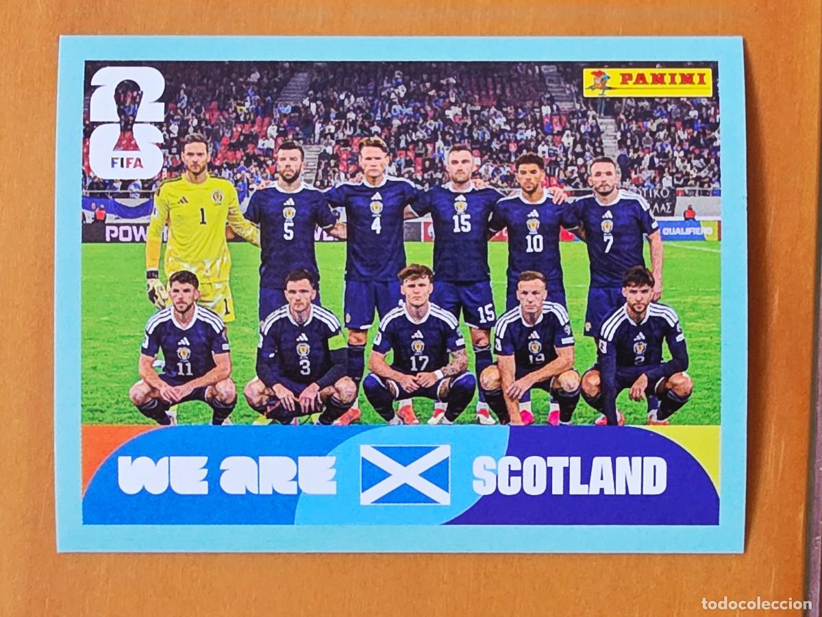 Cartes &agrave; collectionner de Football: SCO 13 Alineaci&oacute;n equipo plantilla, Escocia, Panini FIFA World Cup Mundial 2026 Sticker