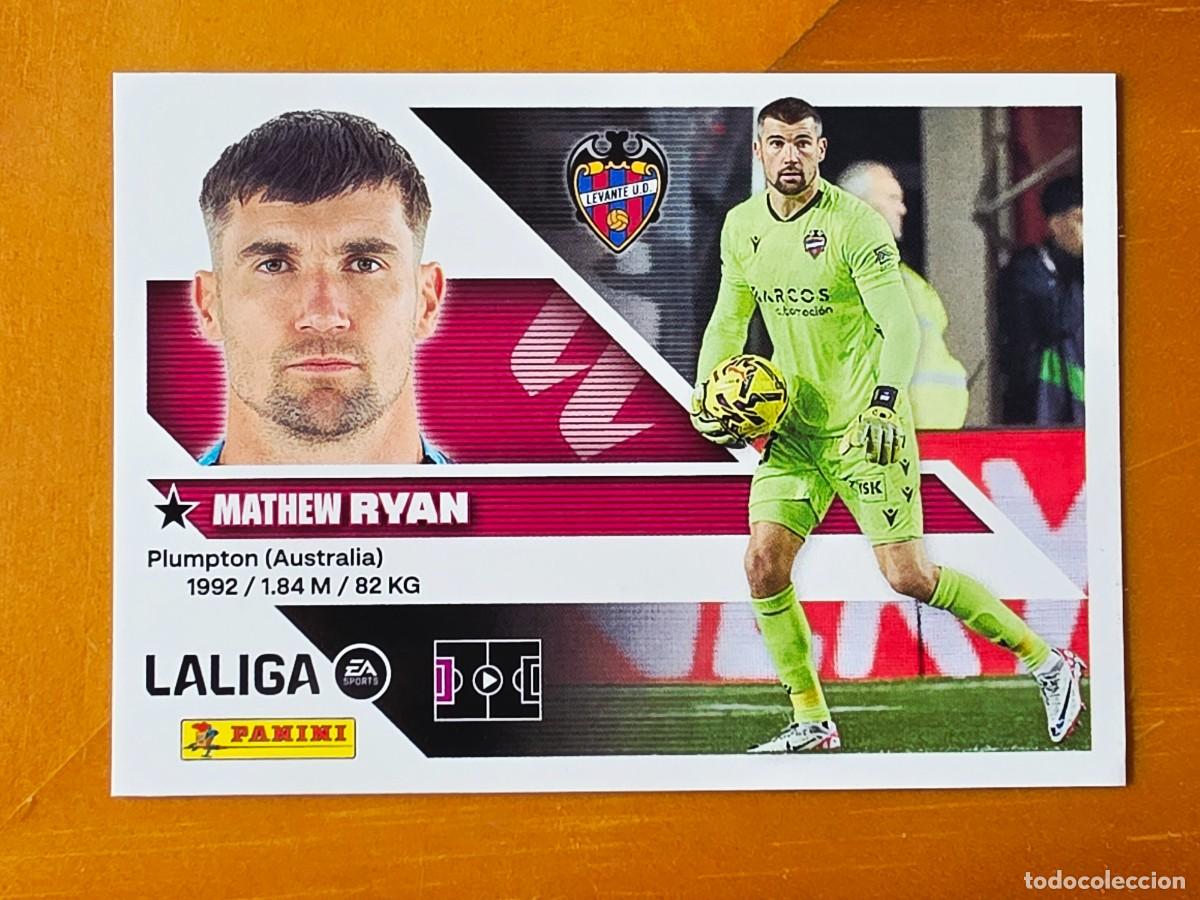 Fu&szlig;ball-Sticker: 3 Mathew Ryan, Levante UD, Panini Ediciones Liga Este 2026 2027 26 27 sin pegar