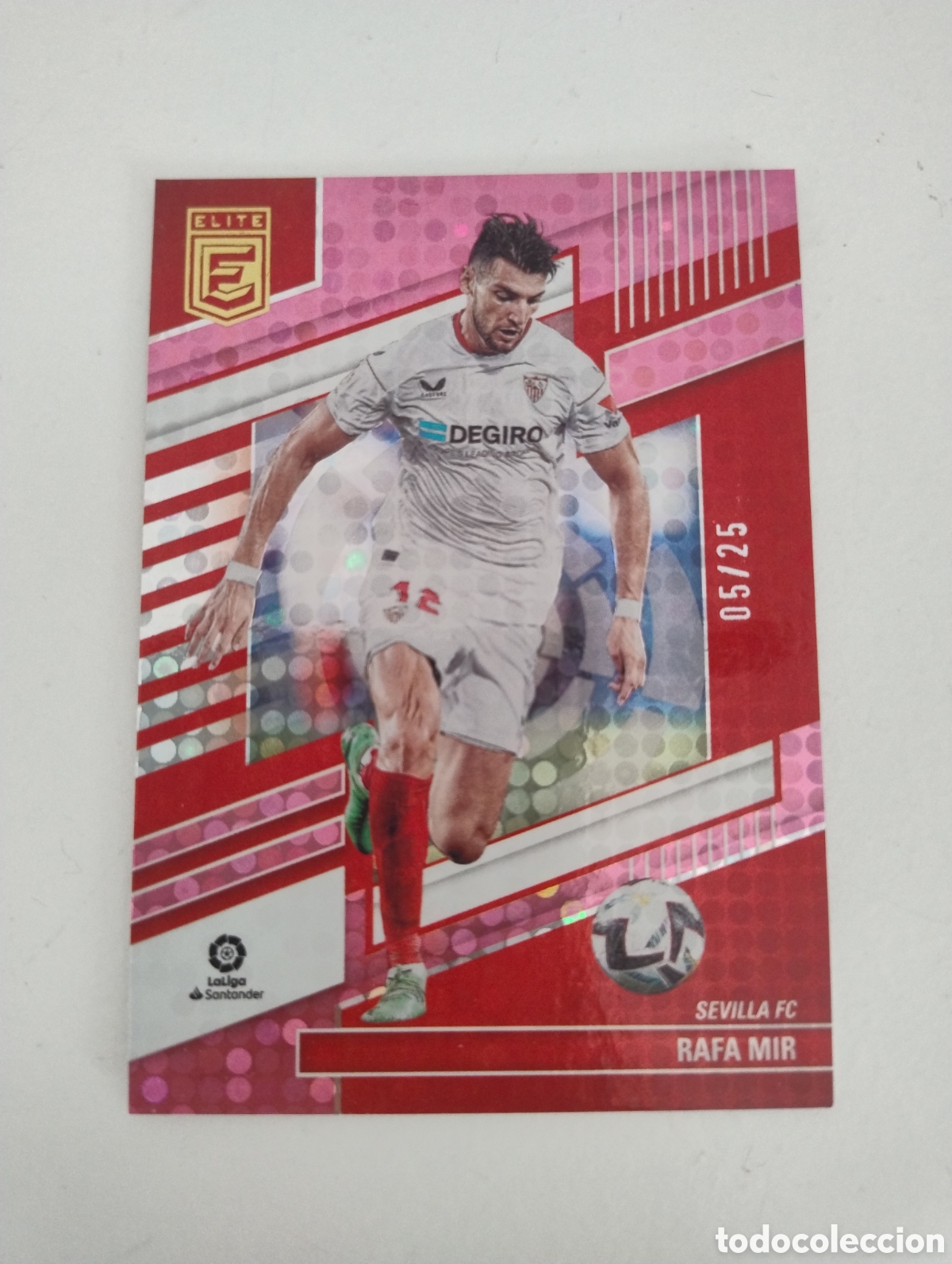 Cromos de f&uacute;tbol: 180 - Rafa Mir - Sevilla - Donruss Elite Liga 2022 - 2023 Paralela Numerada 5 /25