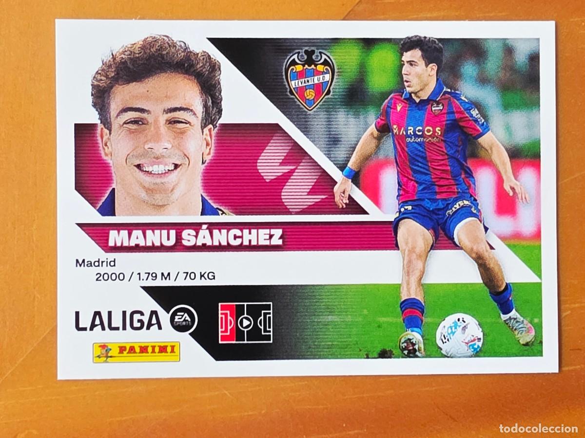 Cromos de f&uacute;tbol: 9 Manu S&aacute;nchez, Levante UD, Panini Ediciones Liga Este 2026 2027 26 27 sin pegar