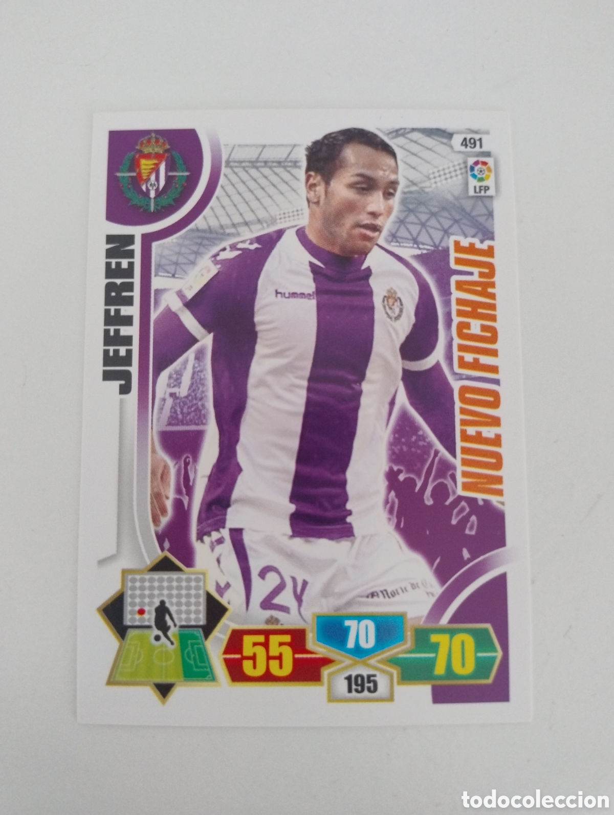 Cromos de f&uacute;tbol: 491 - Jeffren - Valladolid - Adrenalyn XL Liga 2013 - 2014 Nuevo Fichaje