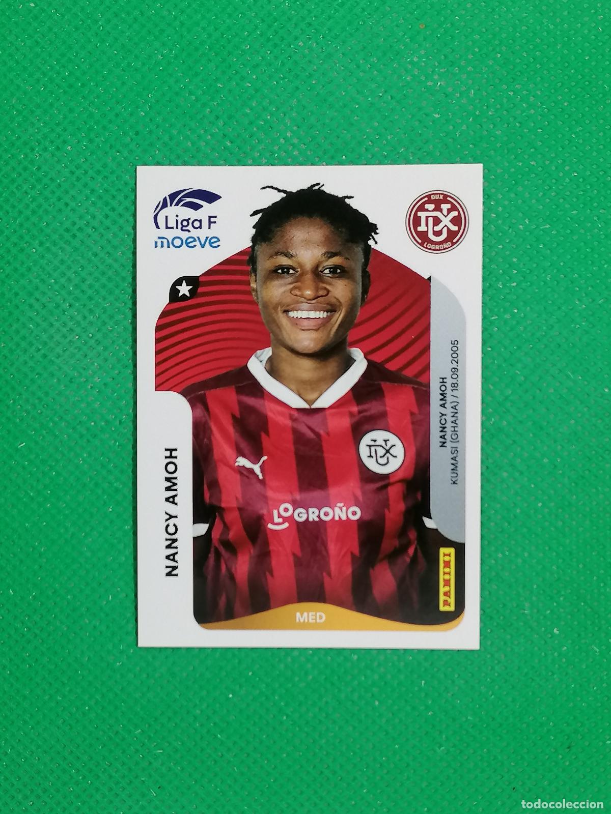 Cromos de f&uacute;tbol: 152 NANCY AMOH DUX LOGRO&Ntilde;O ⚽ PANINI LIGA FEMENINA F MOEVE 25 26 2025 2026 ⚽