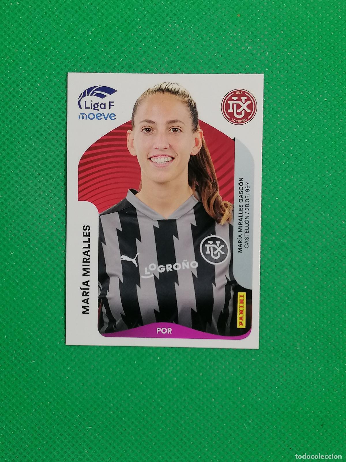 Cromos de f&uacute;tbol: 144 MARIA MIRALLES DUX LOGRO&Ntilde;O ⚽ PANINI LIGA FEMENINA F MOEVE 25 26 2025 2026 ⚽