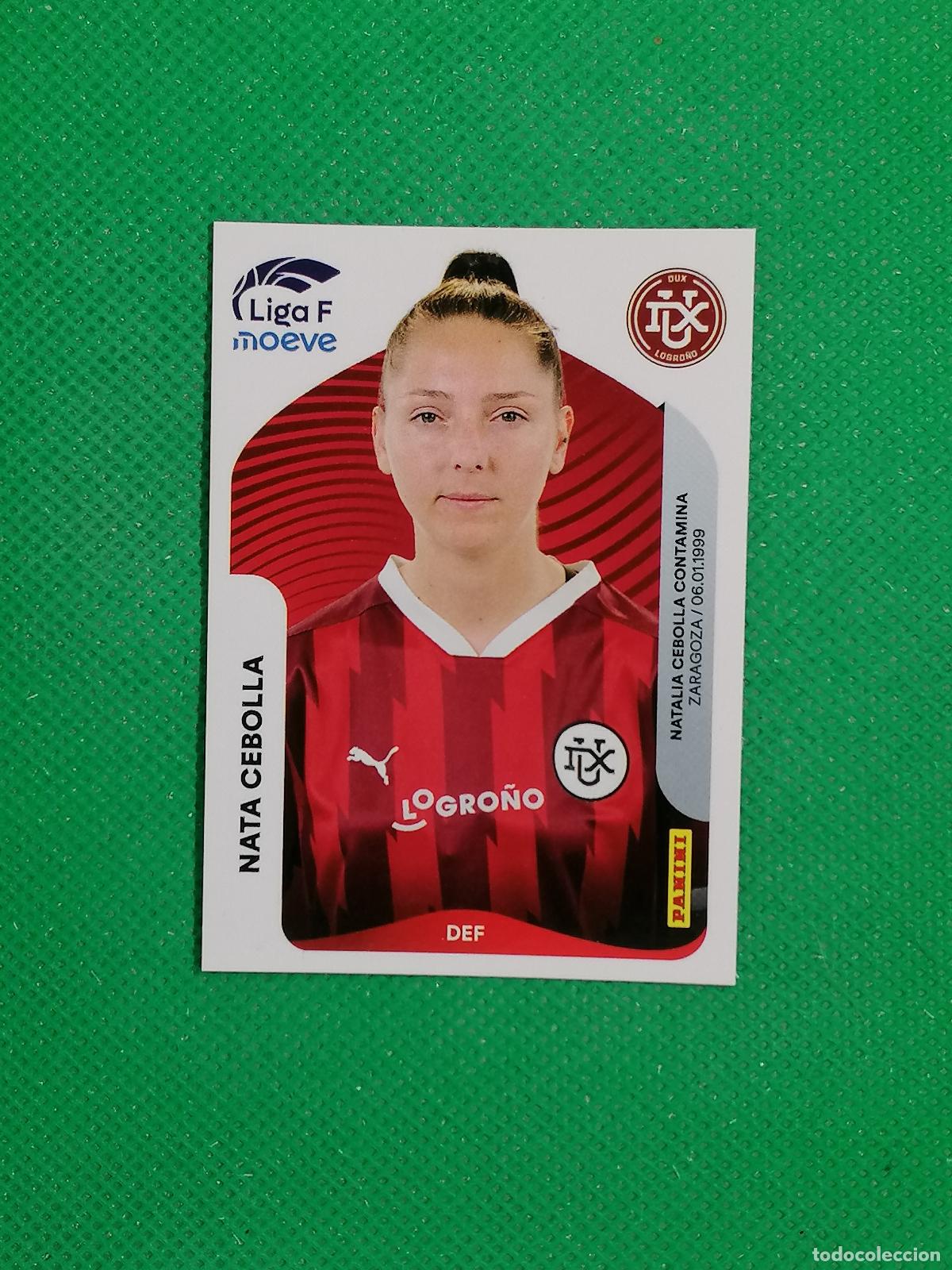 Cromos de f&uacute;tbol: 148 NATA CEBOLLA DUX LOGRO&Ntilde;O ⚽ PANINI LIGA FEMENINA F MOEVE 25 26 2025 2026 ⚽