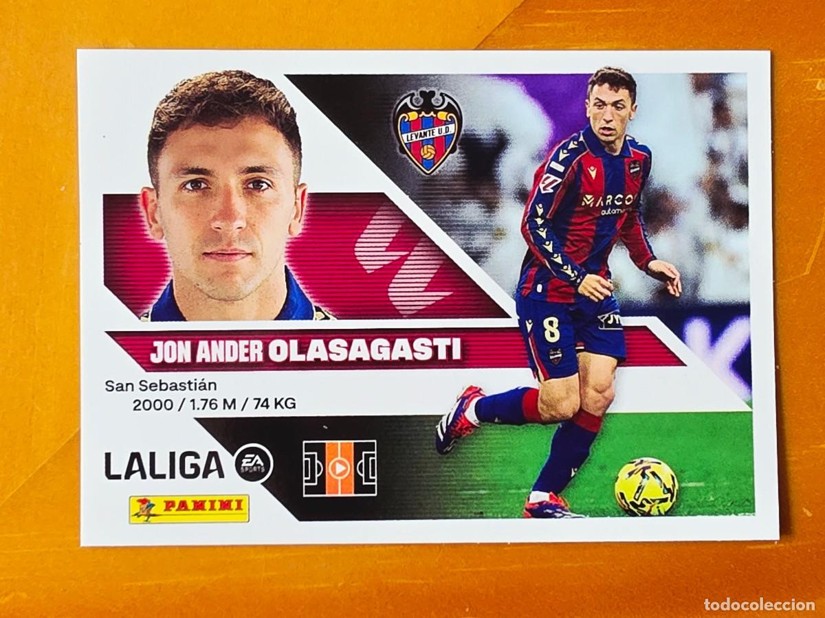 Cromos de f&uacute;tbol: 12 Jon Ander Olasagasti, Levante UD, Panini Ediciones Liga Este 2026 2027 26 27 sin pegar