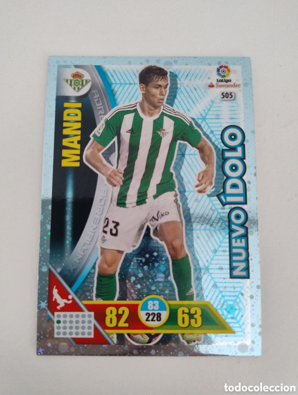 Cromos de f&uacute;tbol: 505 - Mandi - Betis - Adrenalyn XL Liga 2016 - 2017 Nuevo &Iacute;dolo