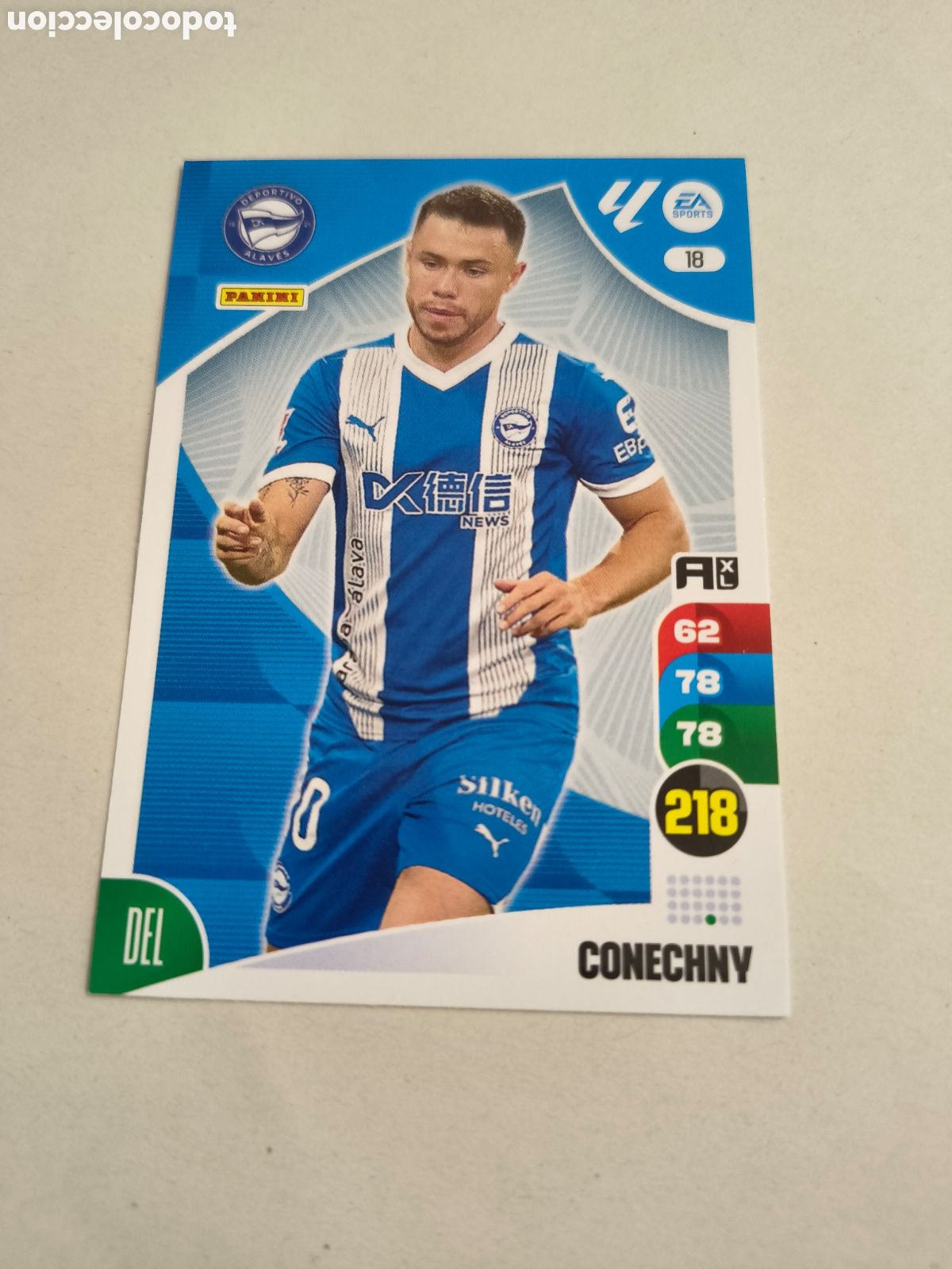 Cromos de f&uacute;tbol: ADRENALYN XL 2024-25 CROMO 18 CONECHNY, ALAVES