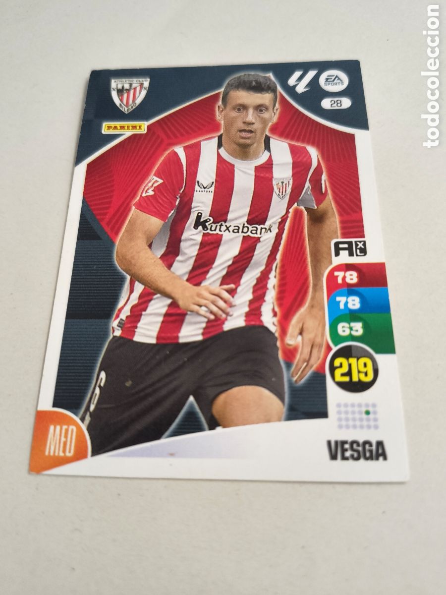 Cromos de f&uacute;tbol: ADRENALYN XL 2024-25 CROMO 28, VESGA, AT. BILBAO
