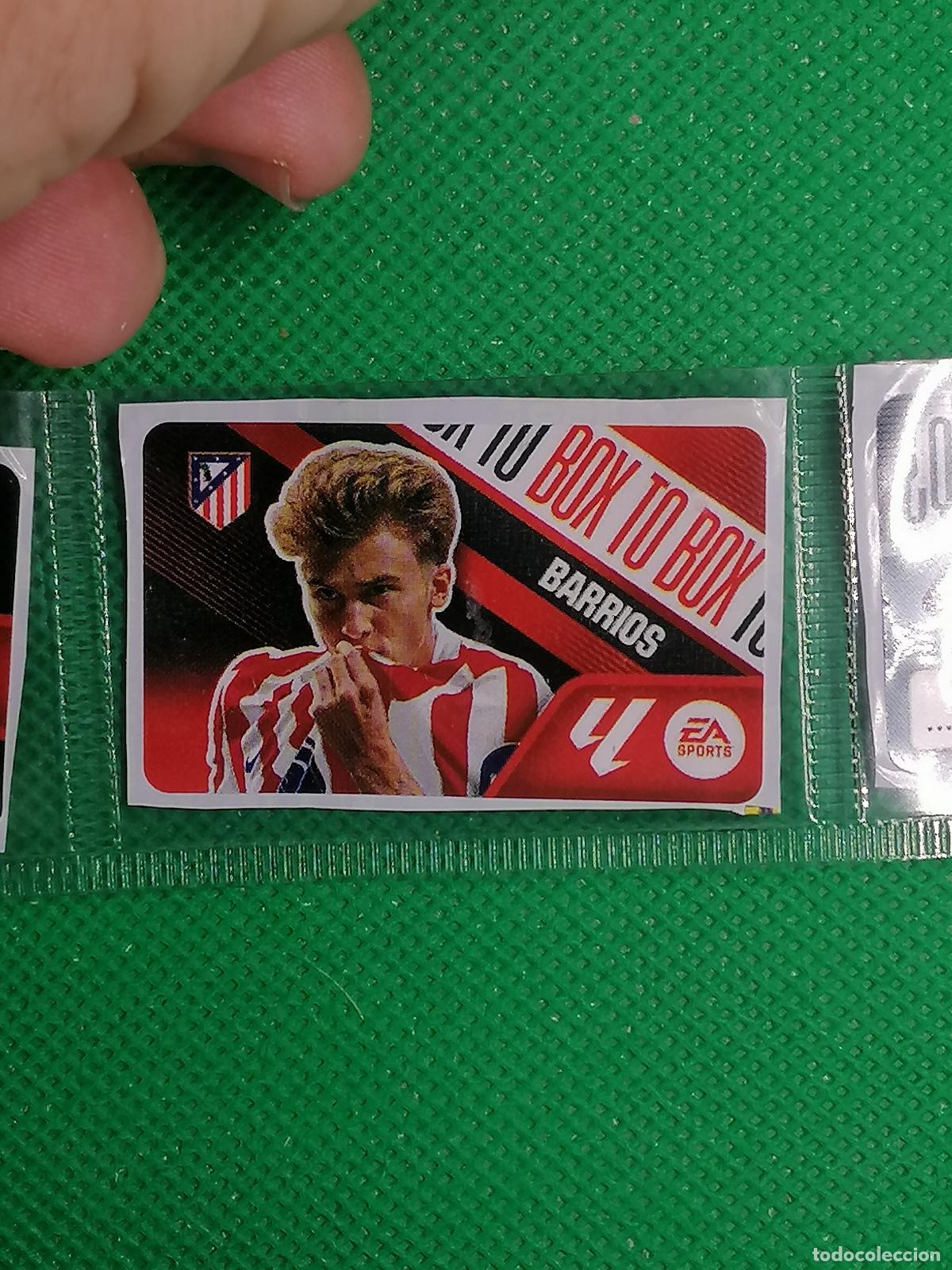 Cromos de f&uacute;tbol: BOX TO BOX BARRIOS ATLETICO MADRID CHICLES CHICLE SIN PEGAR ⚽ PANINI LIGA ESTE 26 27 2026 2027 ⚽