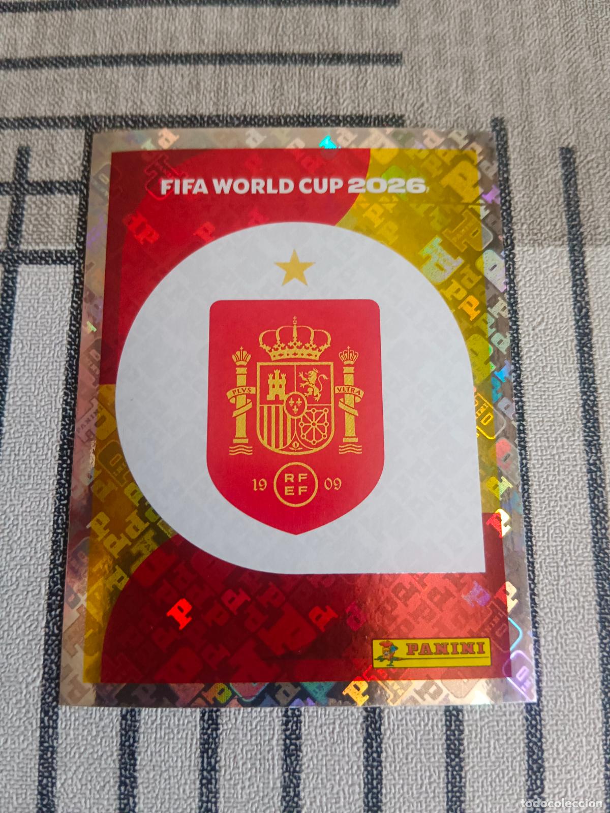 Cromos de f&uacute;tbol: MUNDIAL 2026 ESTADOS UNIDOS USA MEXICO MEJICO CANADA ESP 1 ESP1 ESCUDO ESPA&Ntilde;A FIFA