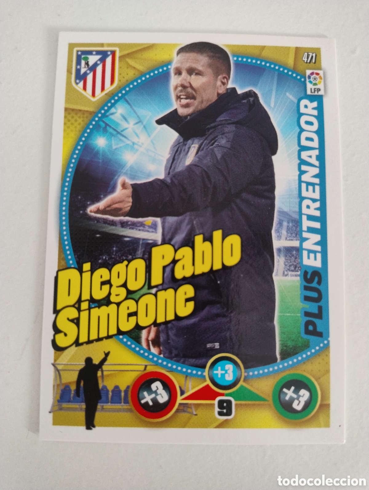 Cromos de f&uacute;tbol: 471 - Simeone - Atl&eacute;tico de Madrid - Adrenalyn XL Liga 2014 - 2015 Plus Entrenador