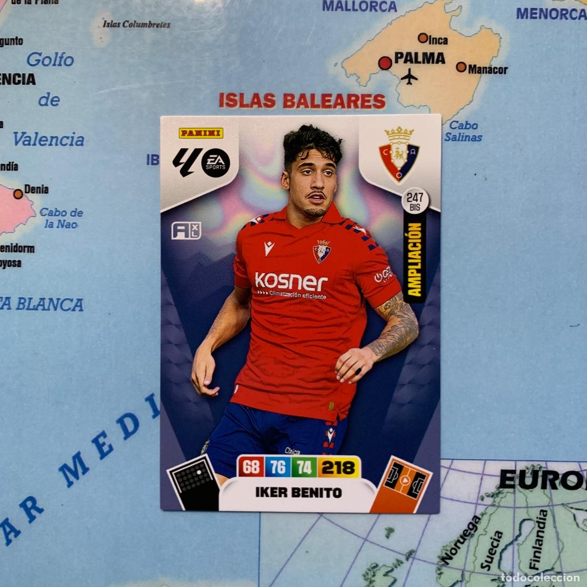 Figurine di Calcio: Iker Benito ampliacion n&uacute;mero 247 Bis Del Osasuna cromo adrenalyn XL 25-26 2025-2026