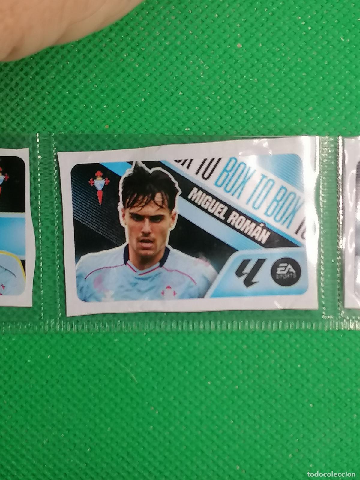 Cromos de f&uacute;tbol: BOX TO BOX MIGUEL ROMAN CELTA CHICLES CHICLE SIN PEGAR ⚽ PANINI LIGA ESTE 26 27 2026 2027 ⚽