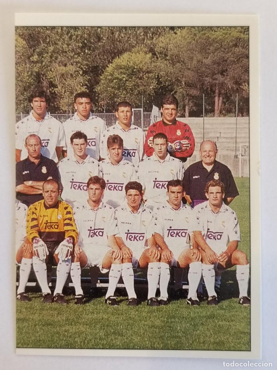 Cromos de f&uacute;tbol: #249 EQUIPO REAL MADRID B COLECCION REAL MADRID 95/96 PANINI