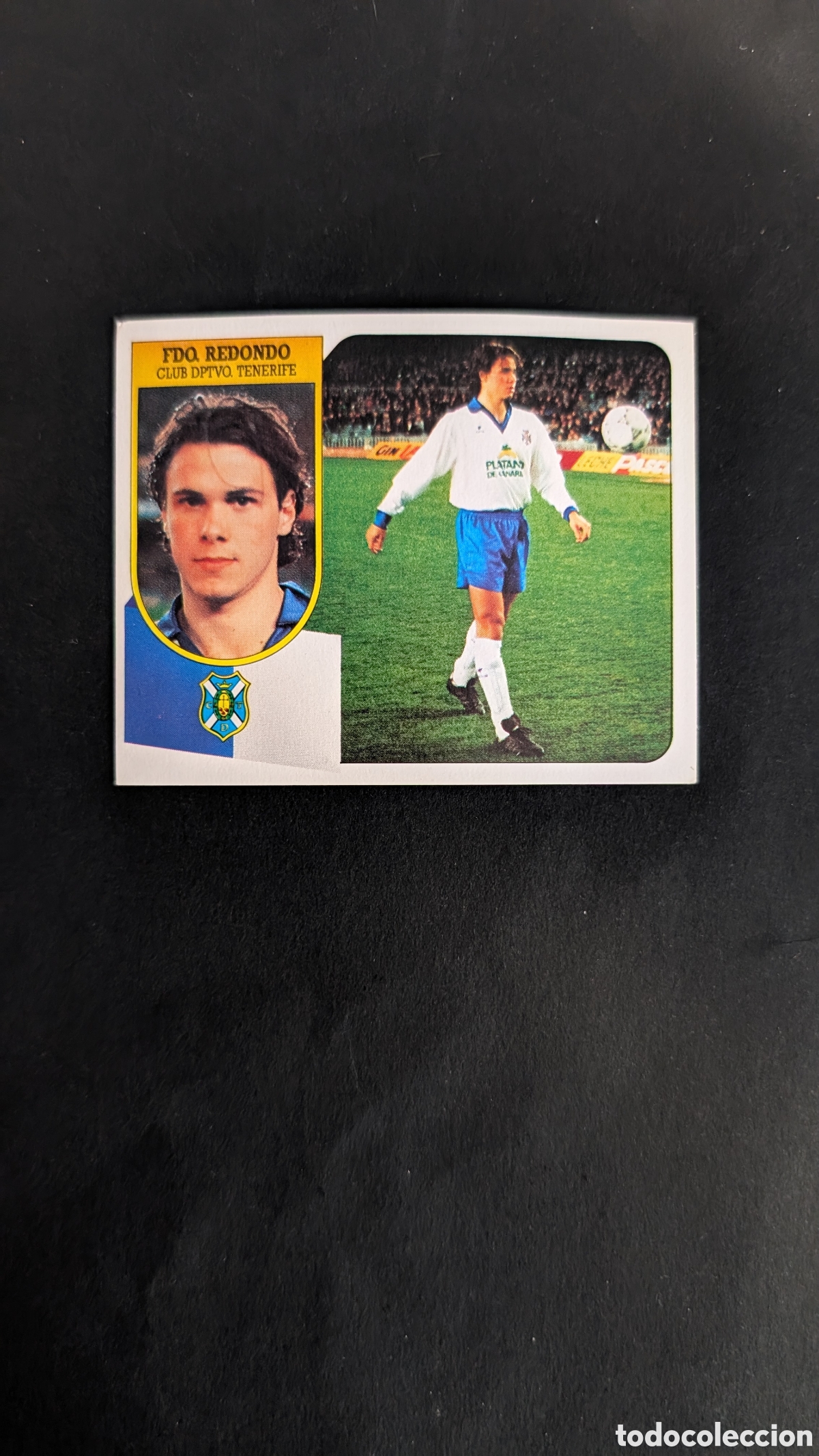Cromos de f&uacute;tbol: FERNANDO REDONDO ROOKIE TENERIFE CART&Oacute;N LIGA ESTE 1991/92 91 92 NUNCA PEGADO SIN PEGAR