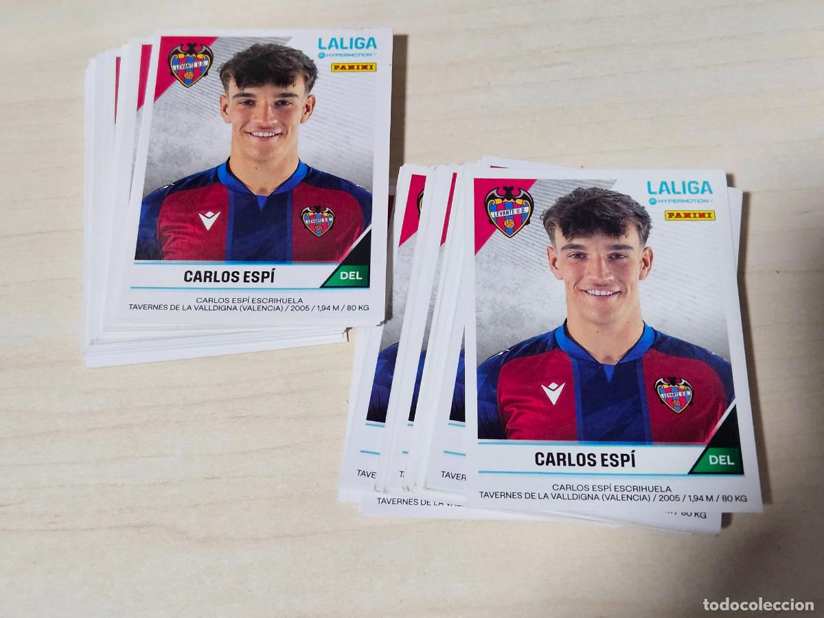 Fu&szlig;ball-Sticker: ROOKIE N&ordm; 284B CARLOS ESPI - CROMO - LIGA HYPERMOTION 2024 2025 SEGUNDA DIVISION 24 25 - LEVANTE
