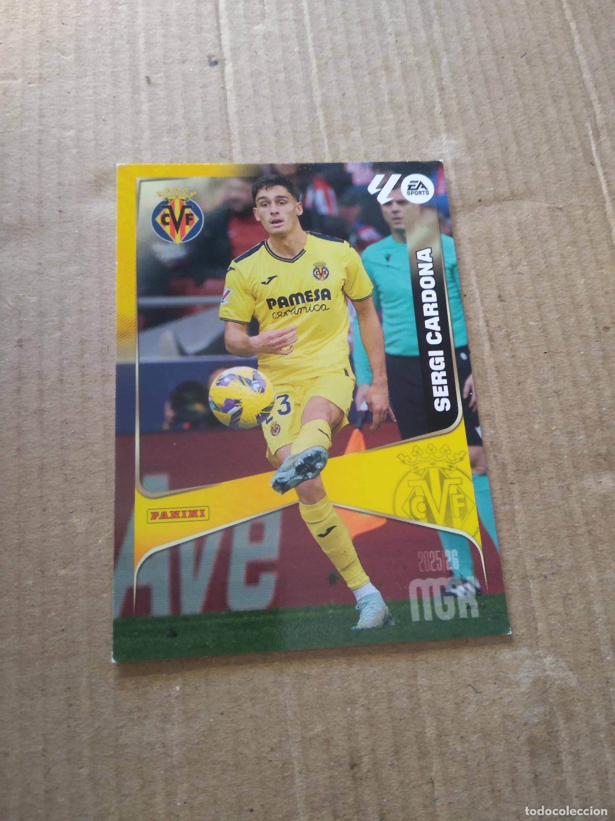 Cromos de f&uacute;tbol: 368 SERGI CARDONA VILLARREAL CROMO FUTBOL PANINI LIGA MGKS 25-26 MEGACRACKS 2025-2026