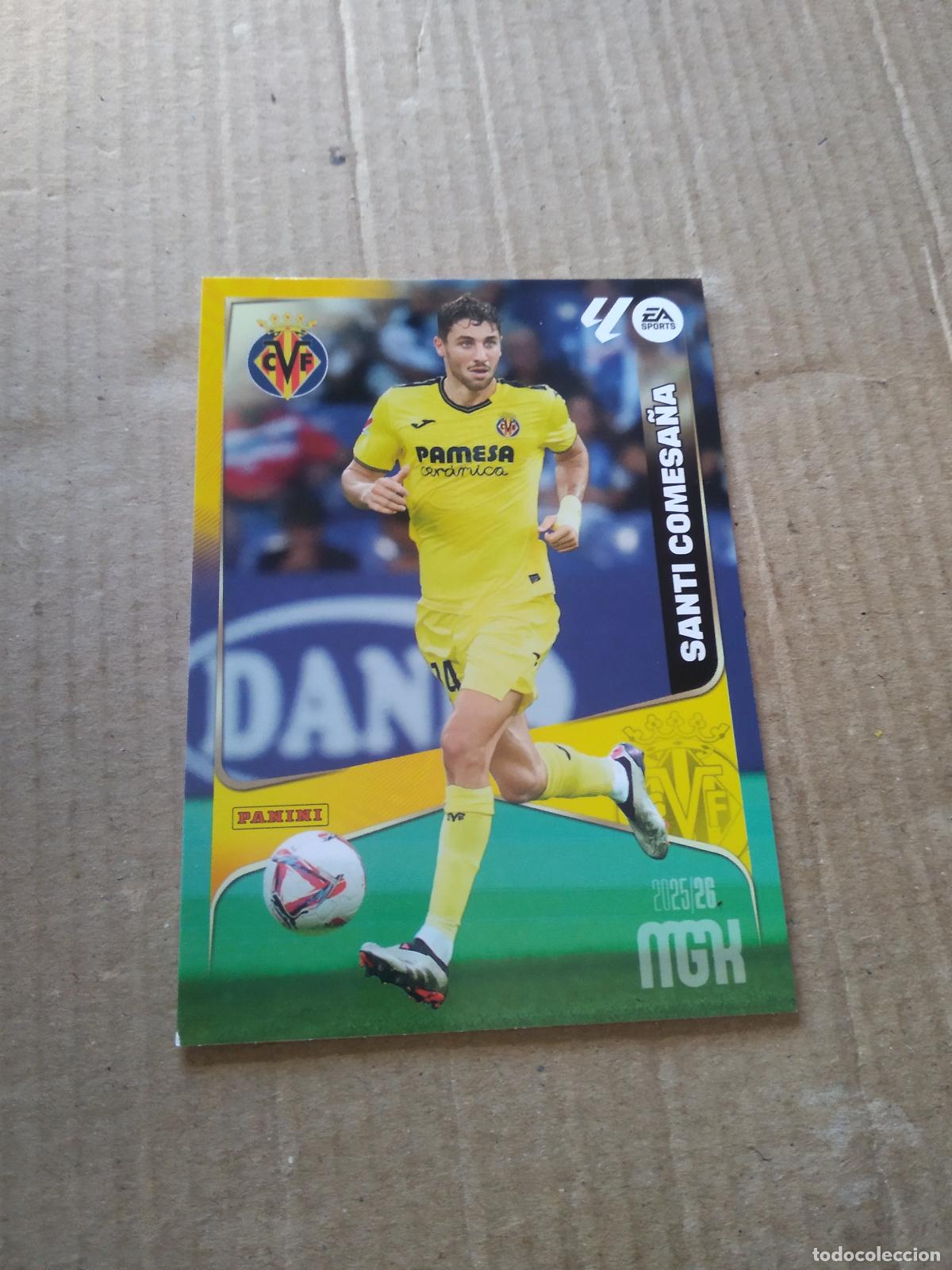 Cromos de f&uacute;tbol: 369 SANTI COMESA&Ntilde;A VILLARREAL CROMO FUTBOL PANINI LIGA MGKS 25-26 MEGACRACKS 2025-2026