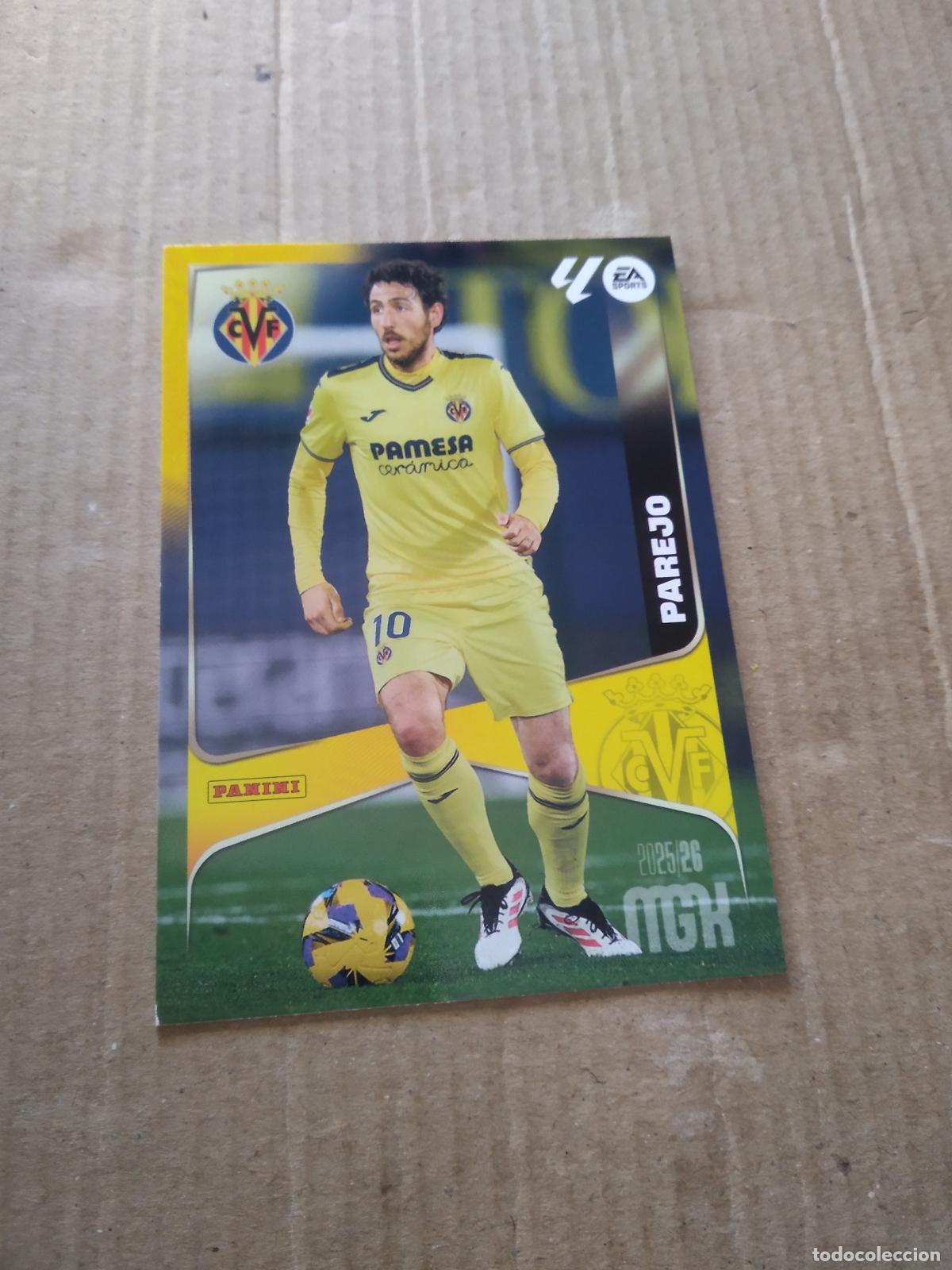 Cromos de f&uacute;tbol: 371 PAREJO VILLARREAL CROMO FUTBOL PANINI LIGA MGKS 25-26 MEGACRACKS 2025-2026