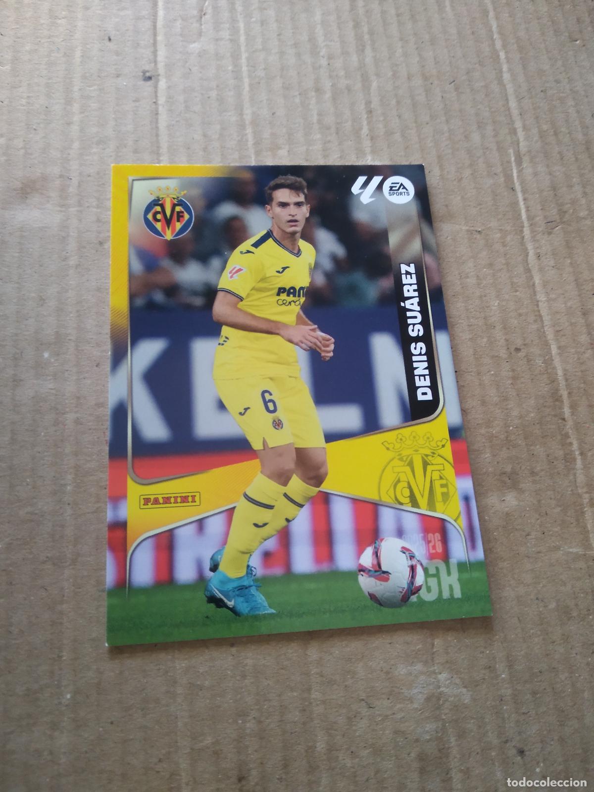Cromos de f&uacute;tbol: 372 DENIS SUAREZ VILLARREAL CROMO FUTBOL PANINI LIGA MGKS 25-26 MEGACRACKS 2025-2026