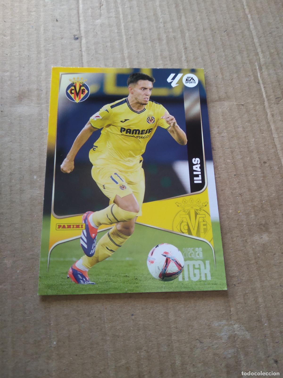 Cromos de f&uacute;tbol: 374 ILIAS VILLARREAL CROMO FUTBOL PANINI LIGA MGKS 25-26 MEGACRACKS 2025-2026