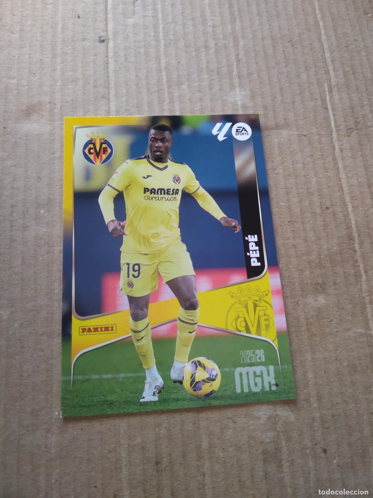 Cromos de f&uacute;tbol: 375 PEPE VILLARREAL CROMO FUTBOL PANINI LIGA MGKS 25-26 MEGACRACKS 2025-2026