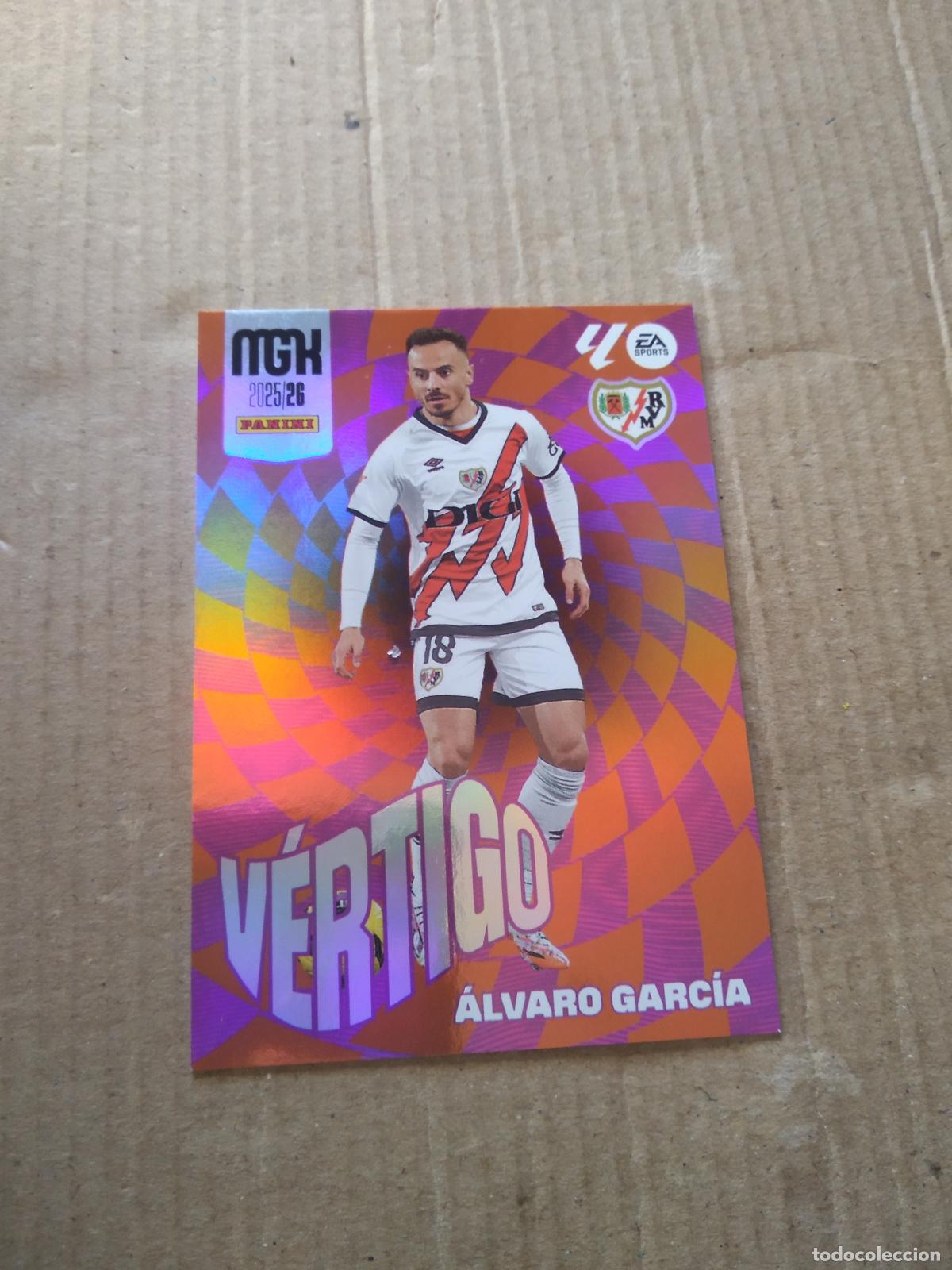 Cromos de f&uacute;tbol: 379 ALVARO GARCIA RAYO VALLECANO CROMO FUTBOL PANINI LIGA MGKS 25-26 MEGACRACKS 2025-2026