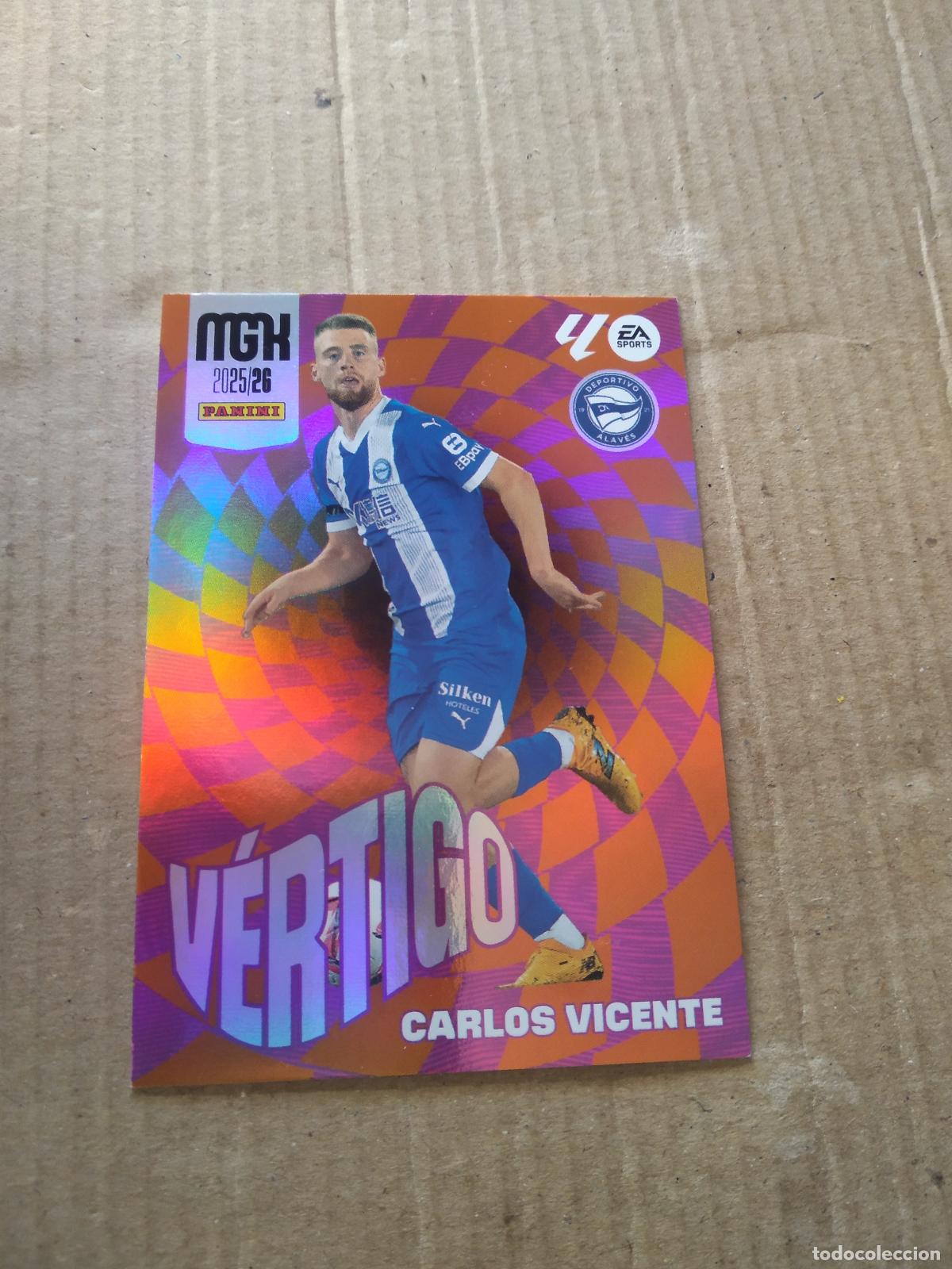 Cromos de f&uacute;tbol: 382 CARLOS VICENTE ALAVES CROMO FUTBOL PANINI LIGA MGKS 25-26 MEGACRACKS 2025-2026