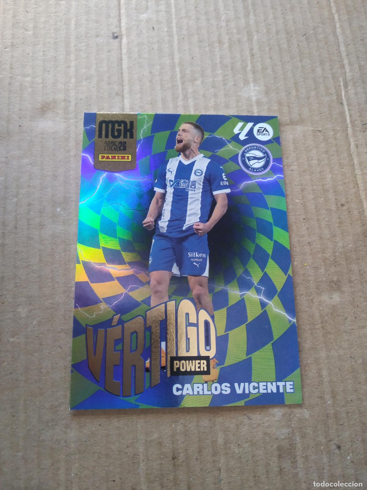 Cromos de f&uacute;tbol: P382 CARLOS VICENTE ALAVES CROMO FUTBOL PANINI LIGA MGKS 25-26 MEGACRACKS 2025-2026