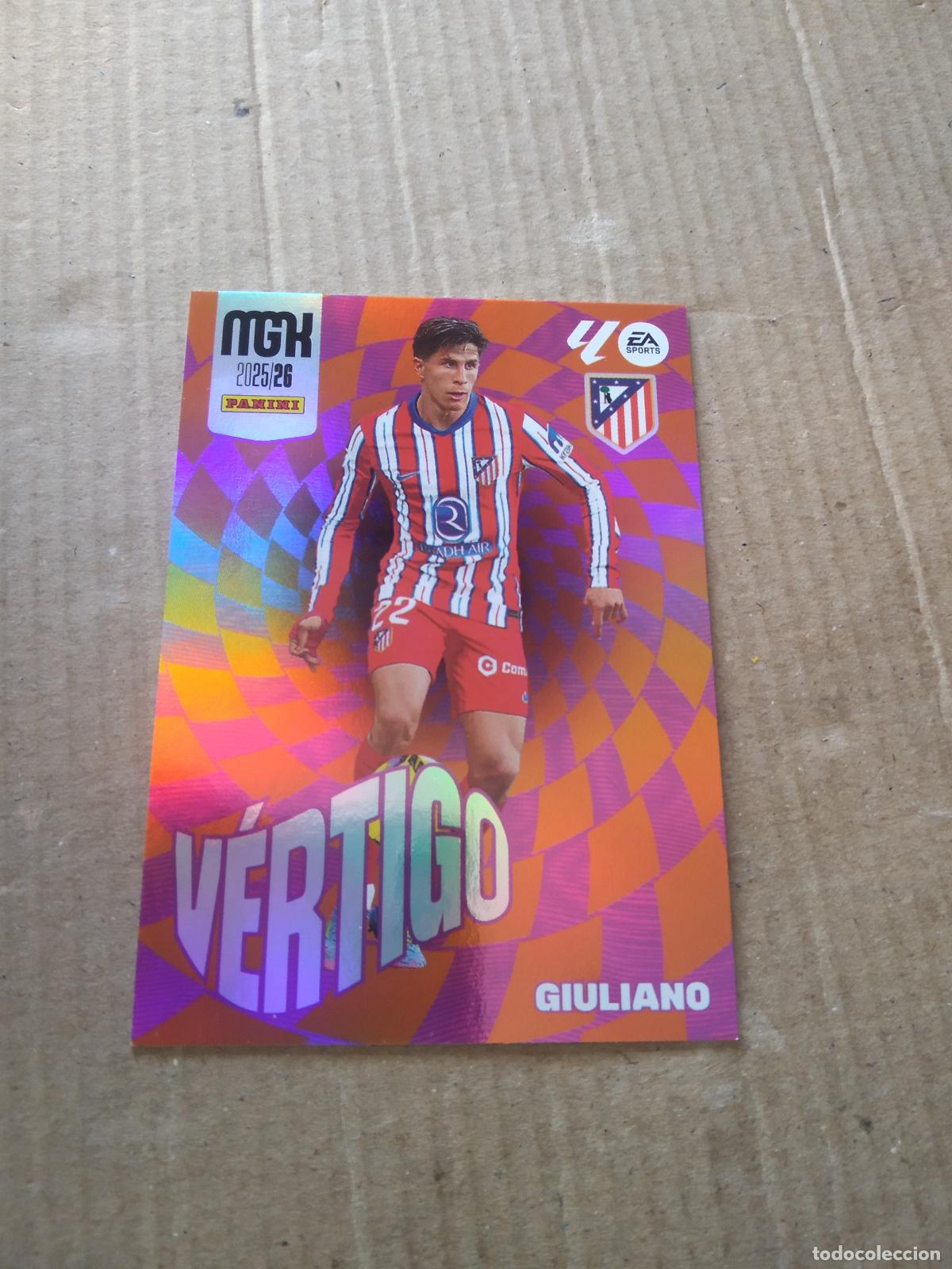 Cromos de f&uacute;tbol: 383 GIULIANO ATLETICO MADRID CROMO FUTBOL PANINI LIGA MGKS 25-26 MEGACRACKS 2025-2026