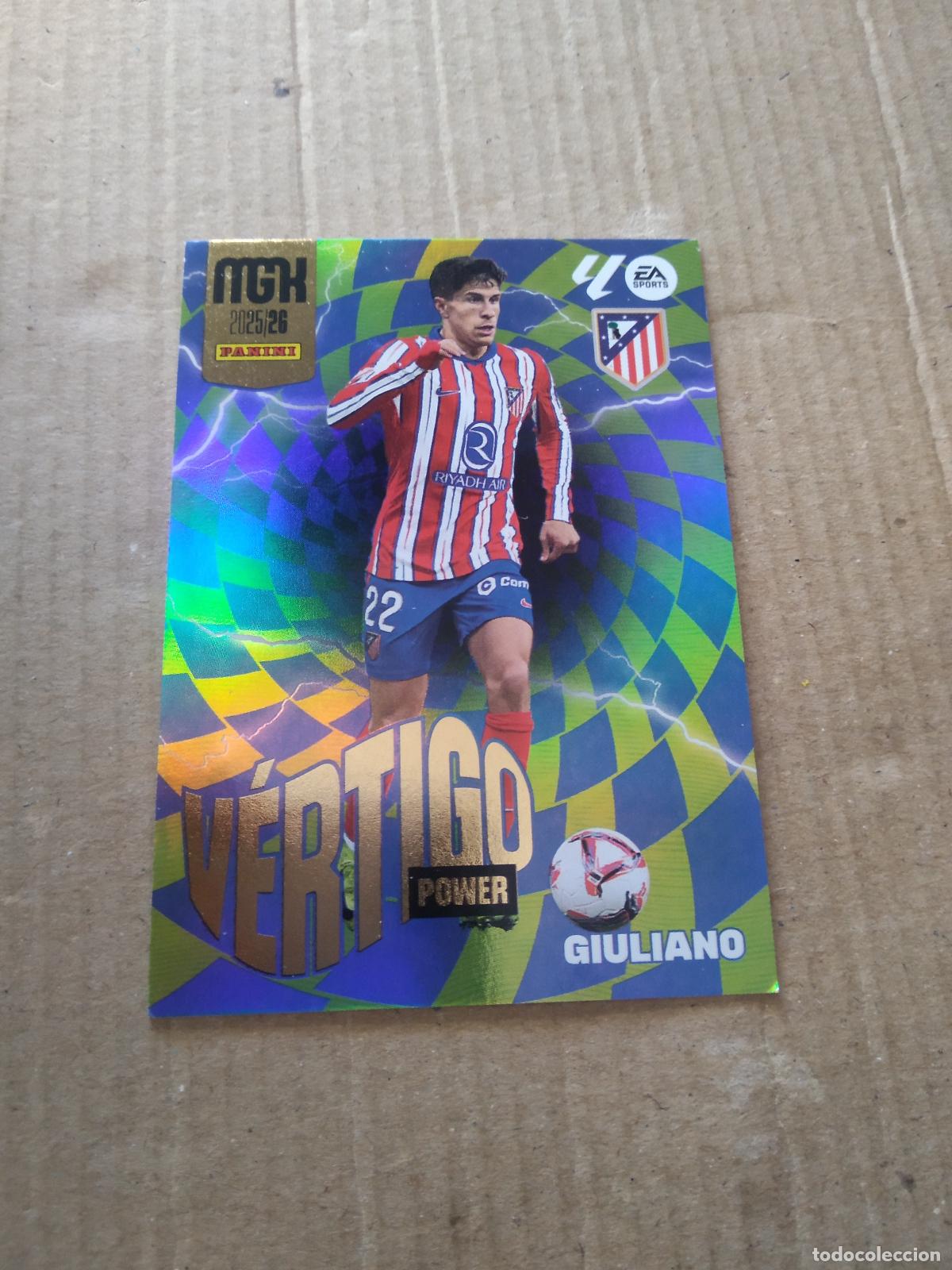 Cromos de f&uacute;tbol: P383 GIULIANO ATLETICO MADRID CROMO FUTBOL PANINI LIGA MGKS 25-26 MEGACRACKS 2025-2026