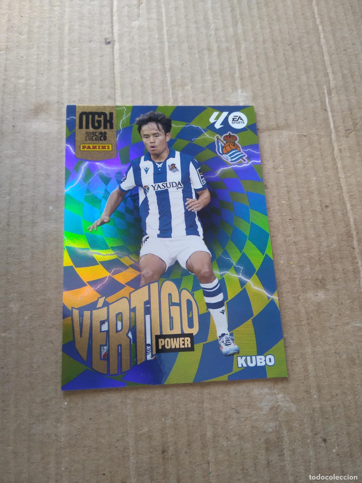 Cromos de f&uacute;tbol: P384 KUBO REAL SOCIEDAD CROMO FUTBOL PANINI LIGA MGKS 25-26 MEGACRACKS 2025-2026