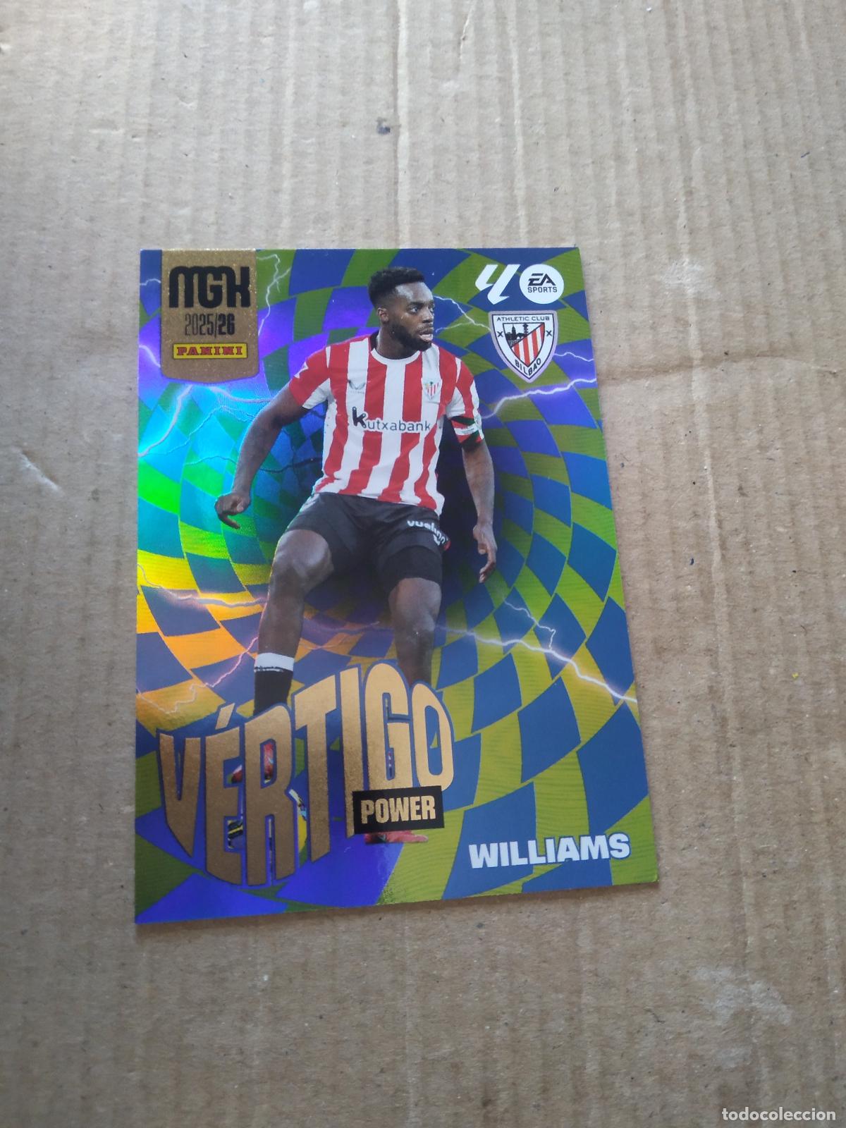Cromos de f&uacute;tbol: P386 WILLIAMS ATHLETIC CLUB BILBAO CROMO FUTBOL PANINI LIGA MGKS 25-26 MEGACRACKS 2025-2026