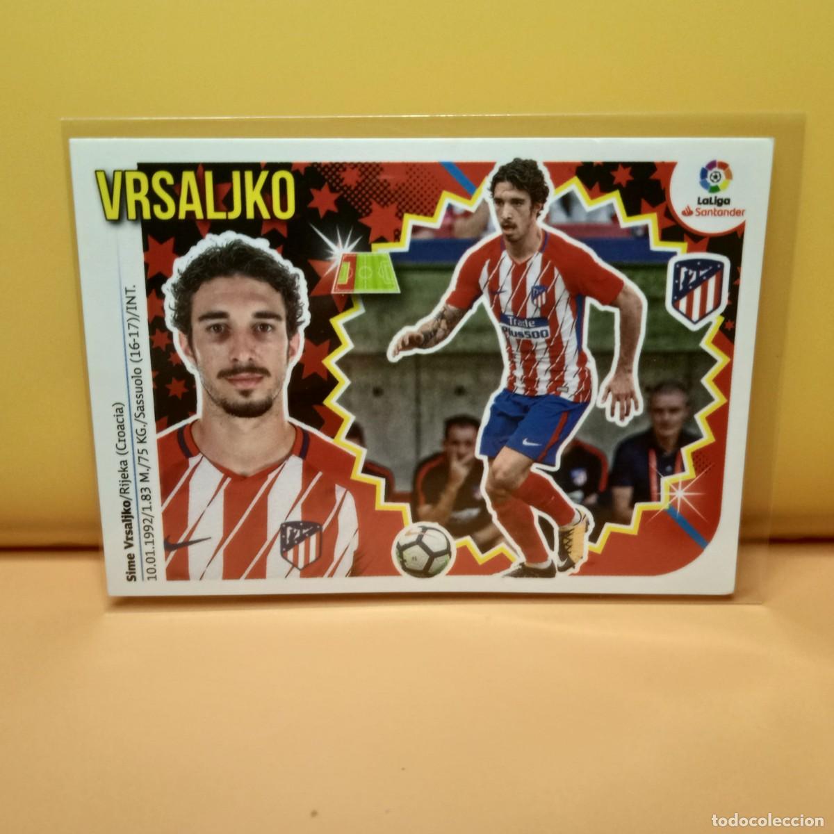 Cromos de f&uacute;tbol: EDICIONES ESTE 2018 2019 18 19 ATL&Eacute;TICO DE MADRID VRSALJKO 3B 3 B