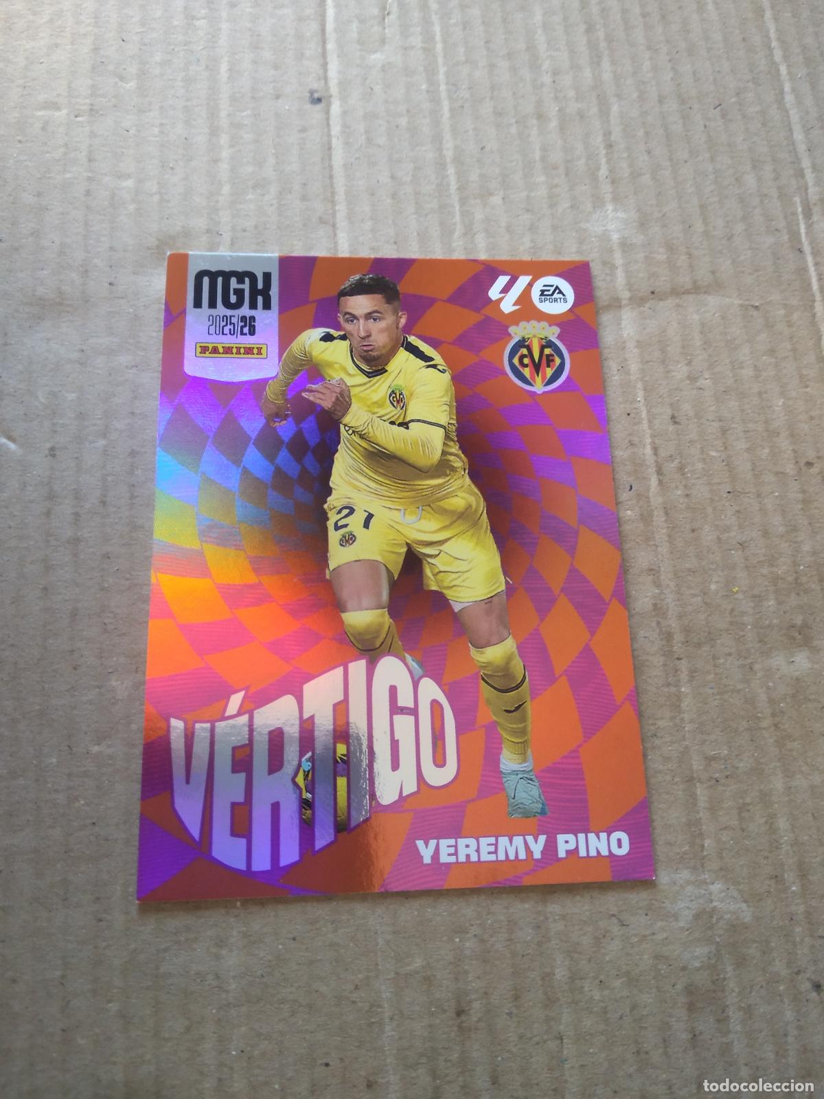 Cromos de f&uacute;tbol: 387 YEREMY PINO VILLARREAL CROMO FUTBOL PANINI LIGA MGKS 25-26 MEGACRACKS 2025-2026