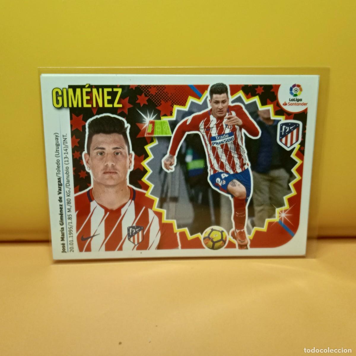Cromos de f&uacute;tbol: EDICIONES ESTE 2018 2019 18 19 ATL&Eacute;TICO DE MADRID GIM&Eacute;NEZ 5