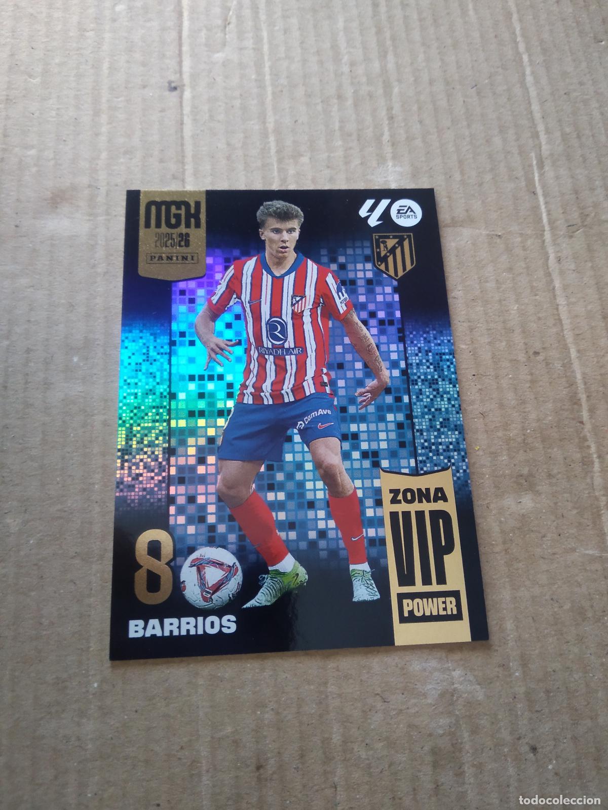 Cromos de f&uacute;tbol: P389 BARRIOS ATLETICO MADRID CROMO FUTBOL PANINI LIGA MGKS 25-26 MEGACRACKS 2025-2026