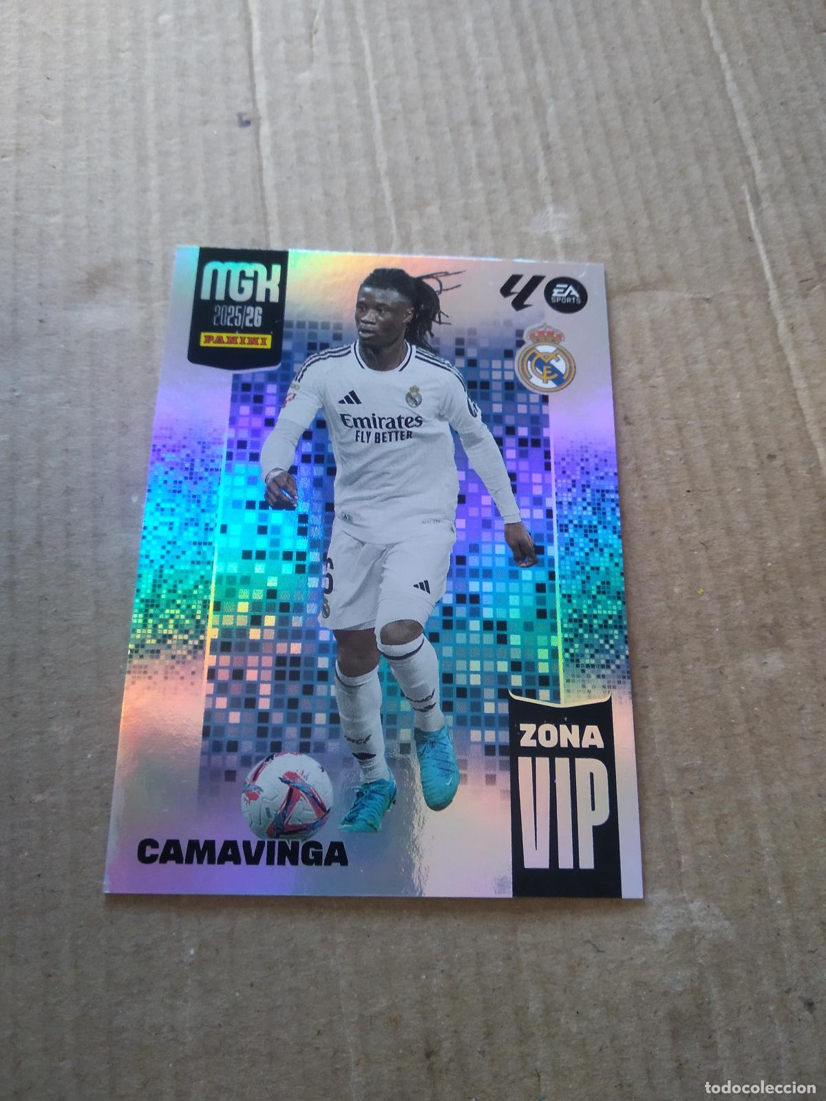 Cromos de f&uacute;tbol: 391 CAMAVINGA REAL MADRID CROMO FUTBOL PANINI LIGA MGKS 25-26 MEGACRACKS 2025-2026