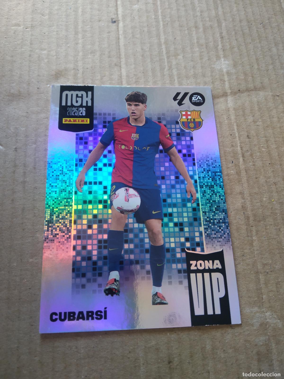 Cromos de f&uacute;tbol: 392 CUBARSI BARCELONA BAR&Ccedil;A CROMO FUTBOL PANINI LIGA MGKS 25-26 MEGACRACKS 2025-2026