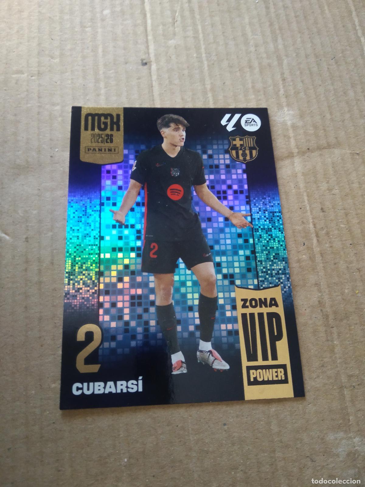 Cromos de f&uacute;tbol: P392 CUBARSI BARCELONA BAR&Ccedil;A CROMO FUTBOL PANINI LIGA MGKS 25-26 MEGACRACKS 2025-2026