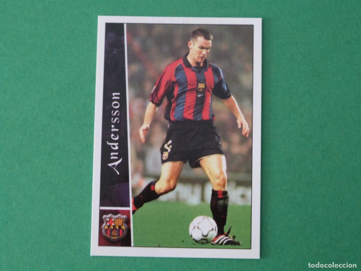 Cromos de f&uacute;tbol: TRADING CARD FUTBOL ANDERSON F.C. BARCELONA N&ordm; 89 FICHAS LIGA MUNDICROMO 2002-2003/02-03