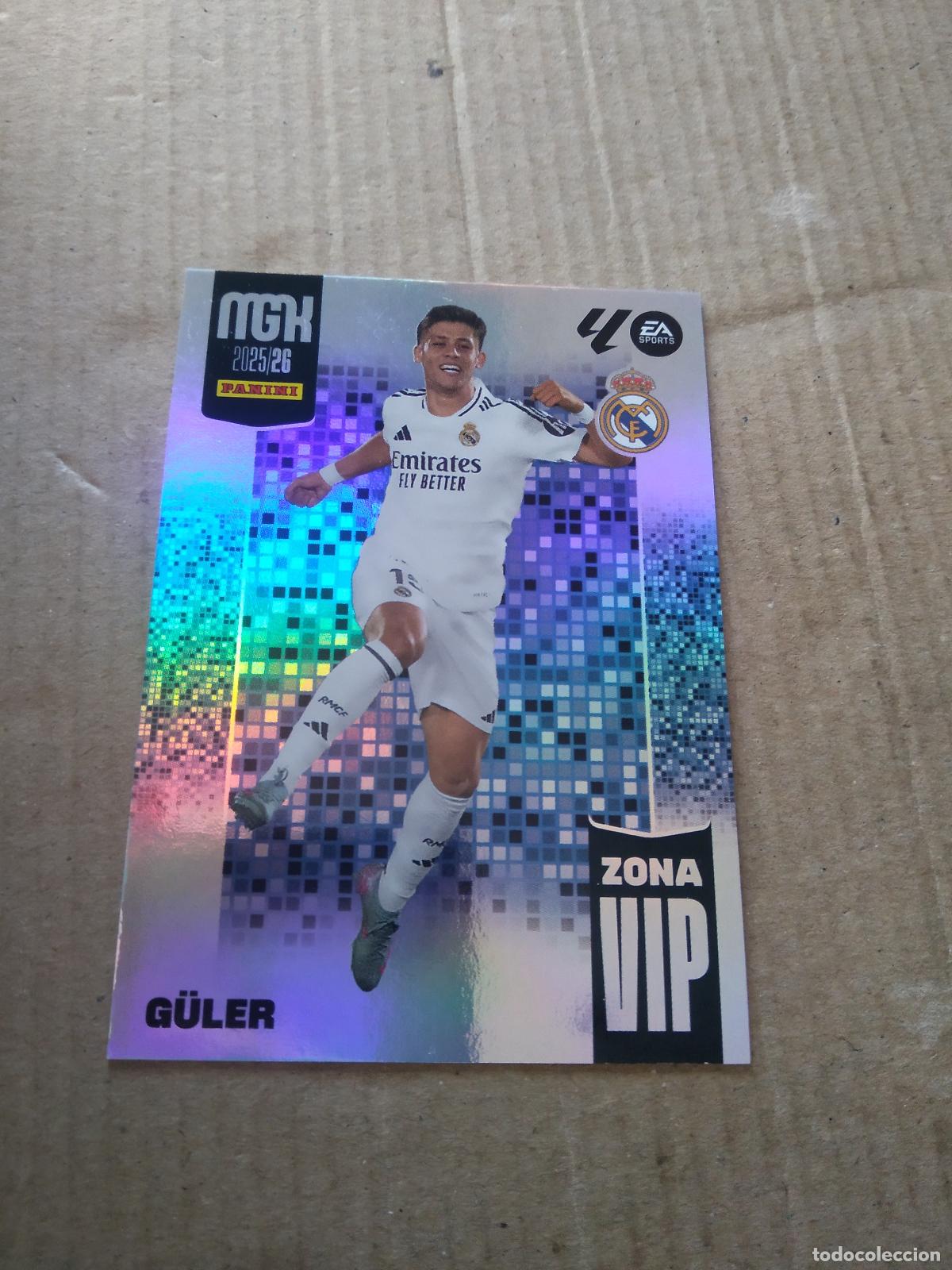 Cromos de f&uacute;tbol: 394 GULER REAL MADRID CROMO FUTBOL PANINI LIGA MGKS 25-26 MEGACRACKS 2025-2026
